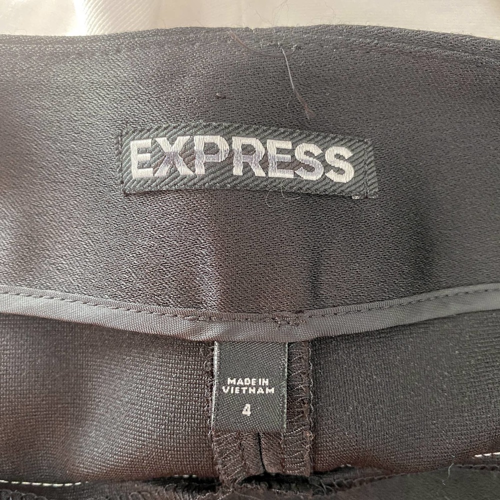 Express Color Block Side Zip Satin Trim Shorts - image 6